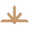 Ekena Millwork Kennewick Timber Gable Bracket, Western Red Cedar, 60"W x 35"H x 3 1/2"D x 5 1/2"F, 14/12 Pitch GBW060X35X0406KEN00SWR - alternate 1
